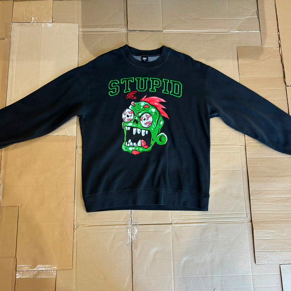 ZOMBIE CREW — WASH GREY / LIME