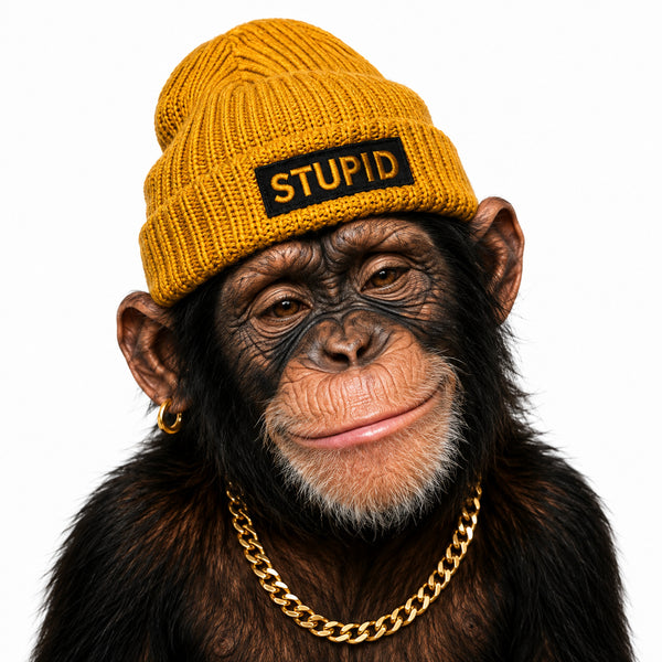BAR BEANIE — GOLD